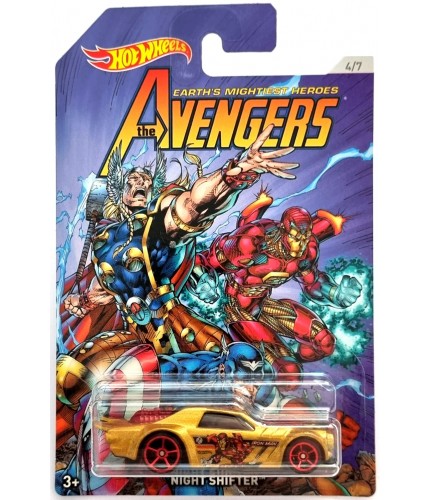 Hot Wheels  Avengers No4 Iron Man Night Shifter